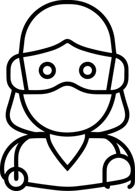 Black and white face mask icon symbol vector illustration in minimal simple style graphic design element for modern artwork clean outline sketch flat pictogram abstract template contour editable isolated digital png format for web ui