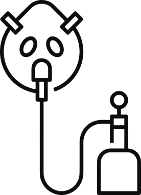 Black and white face mask icon symbol vector illustration in minimal simple style graphic design element for modern artwork clean outline sketch flat pictogram abstract template contour editable isolated digital png format for web ui