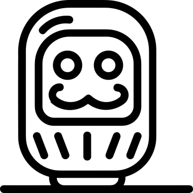 Black and white face mask icon symbol vector illustration in minimal simple style graphic design element for modern artwork clean outline sketch flat pictogram abstract template contour editable isolated digital png format for web ui