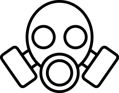 Black and white face mask icon symbol vector illustration in minimal simple style graphic design element for modern artwork clean outline sketch flat pictogram abstract template contour editable isolated digital png format for web ui