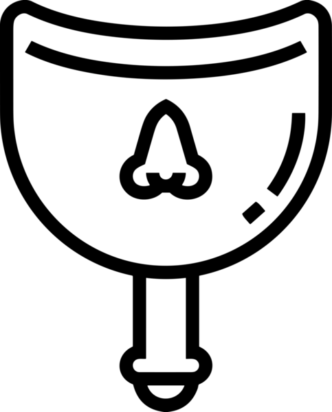 Black and white face mask icon symbol vector illustration in minimal simple style graphic design element for modern artwork clean outline sketch flat pictogram abstract template contour editable isolated digital png format for web ui