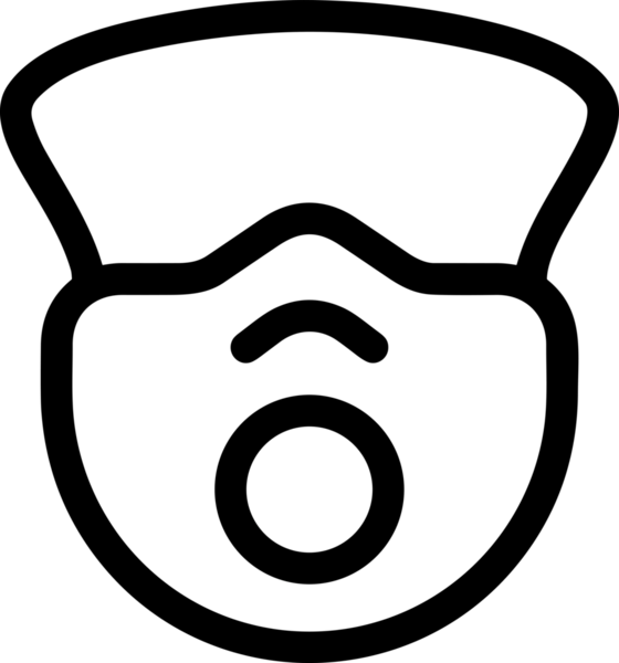 Black and white face mask icon symbol vector illustration in minimal simple style graphic design element for modern artwork clean outline sketch flat pictogram abstract template contour editable isolated digital png format for web ui