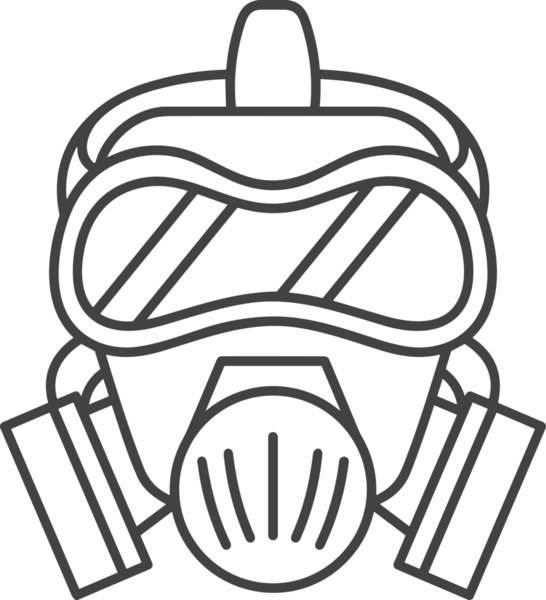 Black and white face mask icon symbol vector illustration in minimal simple style graphic design element for modern artwork clean outline sketch flat pictogram abstract template contour editable isolated digital png format for web ui