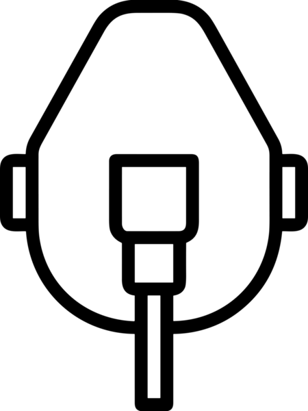 Black and white face mask icon symbol vector illustration in minimal simple style graphic design element for modern artwork clean outline sketch flat pictogram abstract template contour editable isolated digital png format for web ui