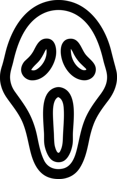 Black and white face mask icon symbol vector illustration in minimal simple style graphic design element for modern artwork clean outline sketch flat pictogram abstract template contour editable isolated digital png format for web ui