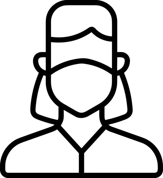 Black and white face mask icon symbol vector illustration in minimal simple style graphic design element for modern artwork clean outline sketch flat pictogram abstract template contour editable isolated digital png format for web ui