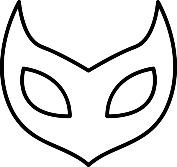 Black and white face mask icon symbol vector illustration in minimal simple style graphic design element for modern artwork clean outline sketch flat pictogram abstract template contour editable isolated digital png format for web ui