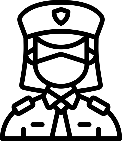 Black and white face mask icon symbol vector illustration in minimal simple style graphic design element for modern artwork clean outline sketch flat pictogram abstract template contour editable isolated digital png format for web ui