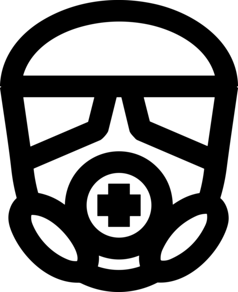 Black and white face mask icon symbol vector illustration in minimal simple style graphic design element for modern artwork clean outline sketch flat pictogram abstract template contour editable isolated digital png format for web ui