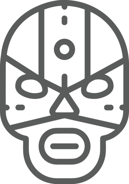 Black and white face mask icon symbol vector illustration in minimal simple style graphic design element for modern artwork clean outline sketch flat pictogram abstract template contour editable isolated digital png format for web ui