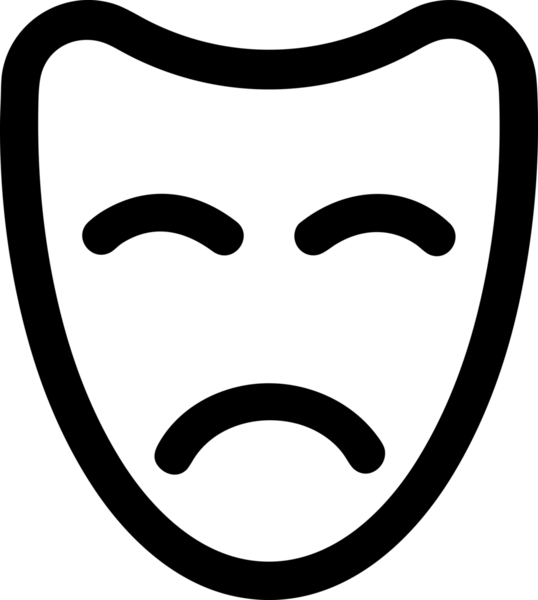Black and white face mask icon symbol vector illustration in minimal simple style graphic design element for modern artwork clean outline sketch flat pictogram abstract template contour editable isolated digital png format for web ui