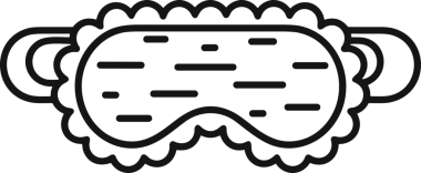 Black and white face mask icon symbol vector illustration in minimal simple style graphic design element for modern artwork clean outline sketch flat pictogram abstract template contour editable isolated digital png format for web ui