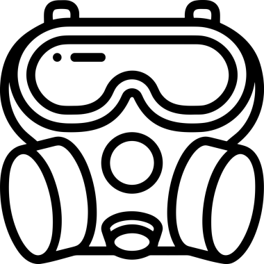 Black and white face mask icon symbol vector illustration in minimal simple style graphic design element for modern artwork clean outline sketch flat pictogram abstract template contour editable isolated digital png format for web ui