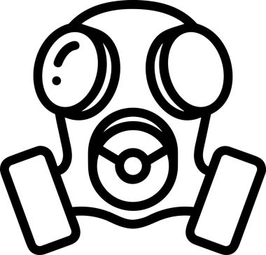 Black and white face mask icon symbol vector illustration in minimal simple style graphic design element for modern artwork clean outline sketch flat pictogram abstract template contour editable isolated digital png format for web ui