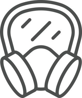 Black and white face mask icon symbol vector illustration in minimal simple style graphic design element for modern artwork clean outline sketch flat pictogram abstract template contour editable isolated digital png format for web ui