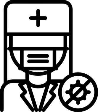 Black and white face mask icon symbol vector illustration in minimal simple style graphic design element for modern artwork clean outline sketch flat pictogram abstract template contour editable isolated digital png format for web ui