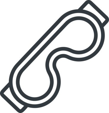 Black and white face mask icon symbol vector illustration in minimal simple style graphic design element for modern artwork clean outline sketch flat pictogram abstract template contour editable isolated digital png format for web ui