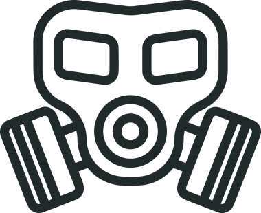 Black and white face mask icon symbol vector illustration in minimal simple style graphic design element for modern artwork clean outline sketch flat pictogram abstract template contour editable isolated digital png format for web ui