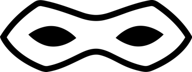 Black and white face mask icon symbol vector illustration in minimal simple style graphic design element for modern artwork clean outline sketch flat pictogram abstract template contour editable isolated digital png format for web ui