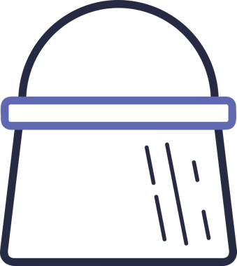 Black and white face mask icon symbol vector illustration in minimal simple style graphic design element for modern artwork clean outline sketch flat pictogram abstract template contour editable isolated digital png format for web ui