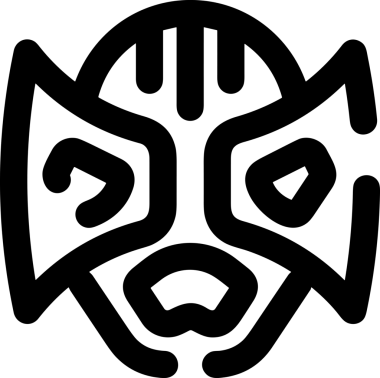 Black and white face mask icon symbol vector illustration in minimal simple style graphic design element for modern artwork clean outline sketch flat pictogram abstract template contour editable isolated digital png format for web ui