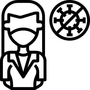 Black and white face mask icon symbol vector illustration in minimal simple style graphic design element for modern artwork clean outline sketch flat pictogram abstract template contour editable isolated digital png format for web ui