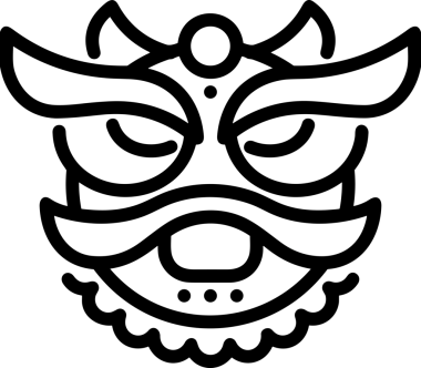 Black and white face mask icon symbol vector illustration in minimal simple style graphic design element for modern artwork clean outline sketch flat pictogram abstract template contour editable isolated digital png format for web ui