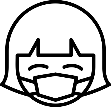 Black and white face mask icon symbol vector illustration in minimal simple style graphic design element for modern artwork clean outline sketch flat pictogram abstract template contour editable isolated digital png format for web ui