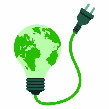 Ekoloji yeşil enerji vektörü tasarımı illüstrasyon çevre çevre çevre dostu ikon sembolü yenilenebilir kaynaklar sürdürülebilir doğa grafiği