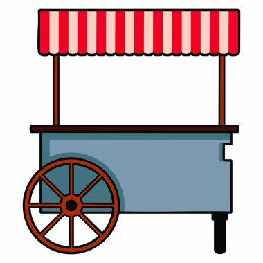 Beyaz arkaplan üzerine izole edilmiş karnaval arabası çizimi festival festivali için mükemmel. Yaratıcı tasarım projeleri ve dekorasyon için.