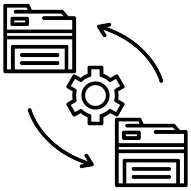 veri sunucusu veritabanı simgesi ana hat biçiminde