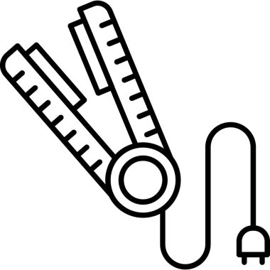 makas kesme araçları ana hat biçiminde simge