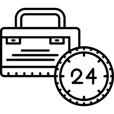 takvim saat simgesi, özet biçimi