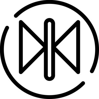 Modern müzik simgesinin vektör illüstrasyonu