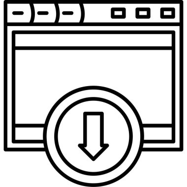 tarayıcı web simge vektör çizim