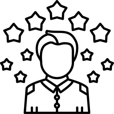 yıldız simgesi, vektör çizimi