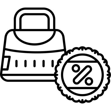 İndirim etiketi simgesi. Beyaz arkaplanda izole edilmiş web tasarımı için özet indirimli etiket vektörü simgesi