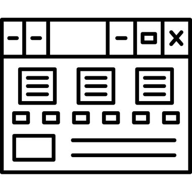 bilgisayar web vektör simgesi