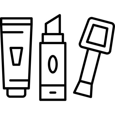 güzellik ve cilt ürünleri simgesi, özet tarzı