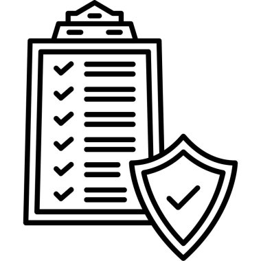 Onay işareti vektör simgesi ile belge.