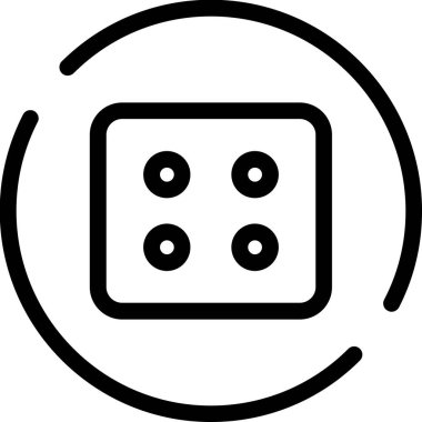 zar kumarhanesi zar simgesi taslak biçimi