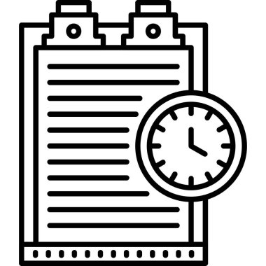 Saat simgesi, anahat stili