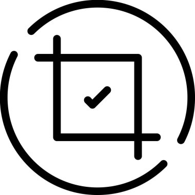 İşaretleme simgesi vektör illüstrasyonunu kontrol et