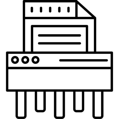 Yazıcı simgesi. Beyaz arkaplanda izole edilmiş web tasarımı için ana yazıcı vektör simgesi