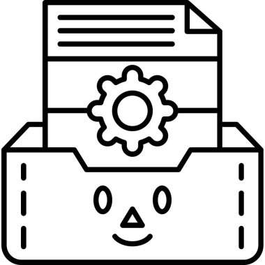 Yazıcı. Web simgesi basit illüstrasyon