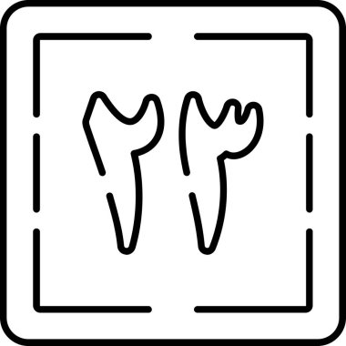 Bir köpek simgesinin vektör illüstrasyonu