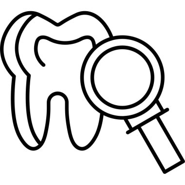 Vektör olarak diş simgesi. logotype