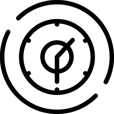 saat saat saat simgesi ana hat biçiminde