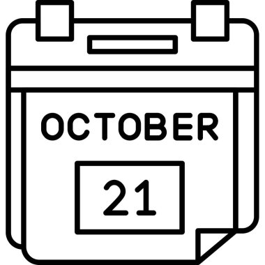 27 Ekim simgesiyle takvim