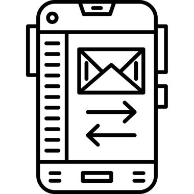 cep telefonu vektör simgesi